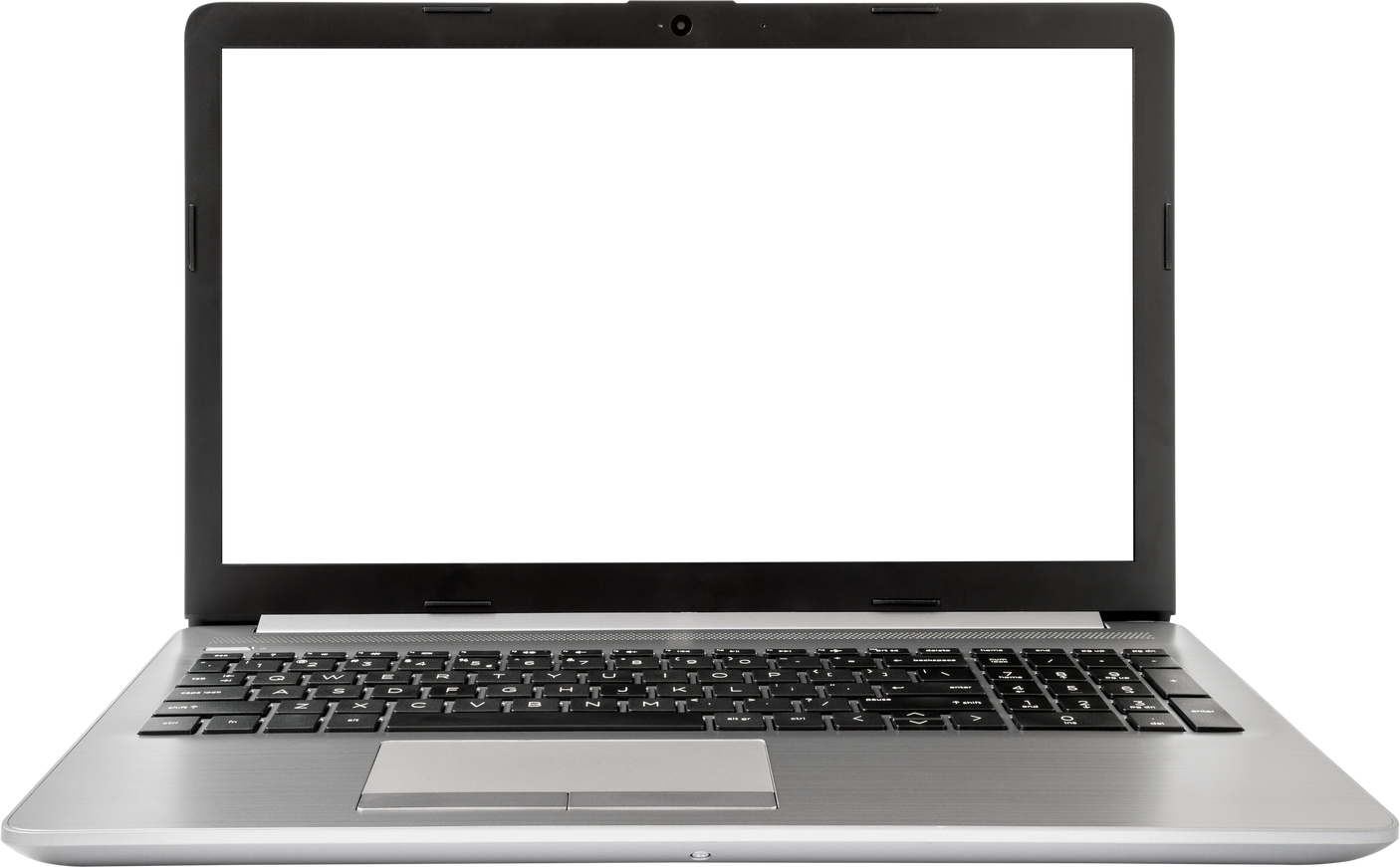 Laptop on transparent background